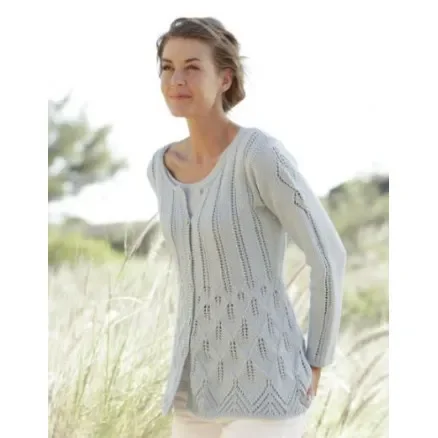 Mercy by DROPS Design – Jacka Stick-opskrift strl. S – XXXL Sänkt pris