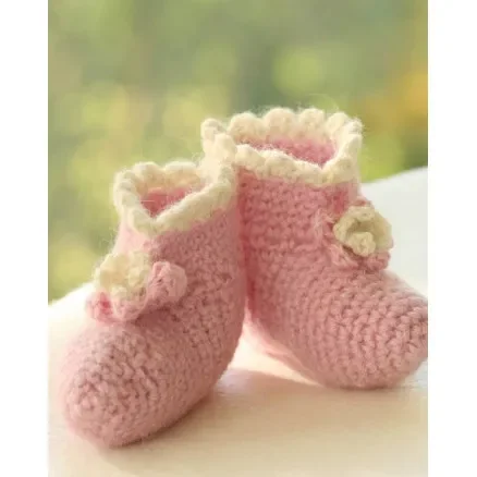 Princess Boots by DROPS Design – Baby Tofflor Virk-mönster strl. 1/3 mdr – 3/4 år Rabatt