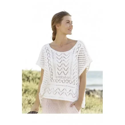 Beställ idag All Smiles by DROPS Design – Topp Stick-mönster strl. S – XXXL