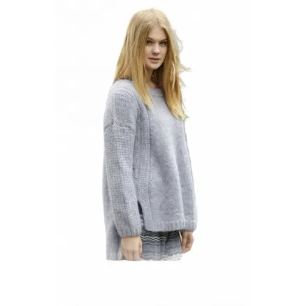 Begränsat erbjudande Sigrid by DROPS Design – Tröja Stick-mönster strl. S – XXXL