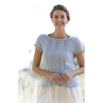 Charlotte by DROPS Design – Topp Stick-mönster str. S – XXXL Extra rabatt