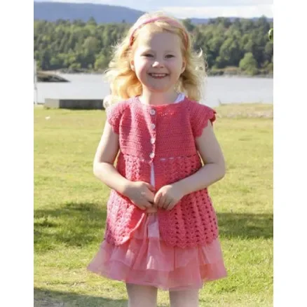 Bästa pris Lovely Rose by DROPS Design – Barnjacka Virk-mönster strl. 12/18 mån – 9/10 år