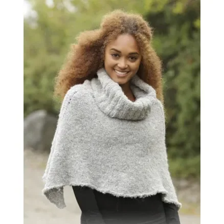 Echoes by DROPS Design – Poncho Stick-mönster strl. S – XXXL Endast denna vecka