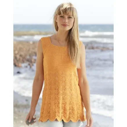 Fynd Sunkissed by DROPS Design – Topp Stick-mönster strl. S – XXXL