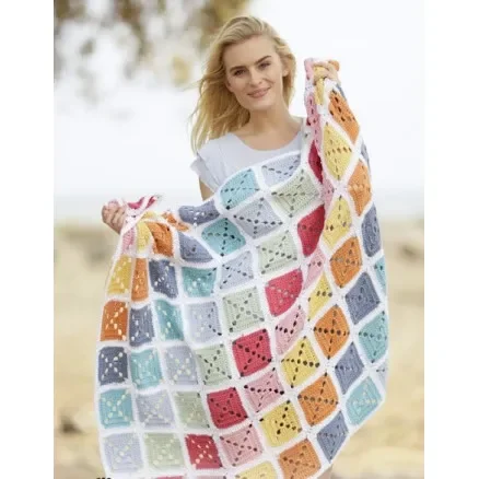 Too Much Fun by DROPS Design – Filt Virk-mönster 88x121 cm Rabatter