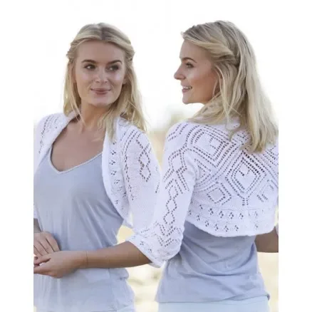 Kamelia by DROPS Design – Bolero Stick-mönster strl. S – XXXL Fynd
