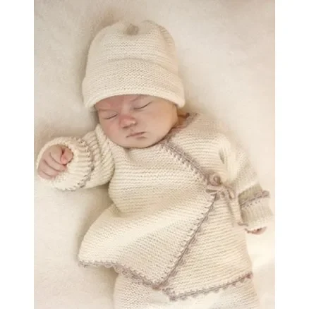 Billig Bedtime Stories by DROPS Design – Babyjacka Stick-mönster strl. Prematur – 3/4 år