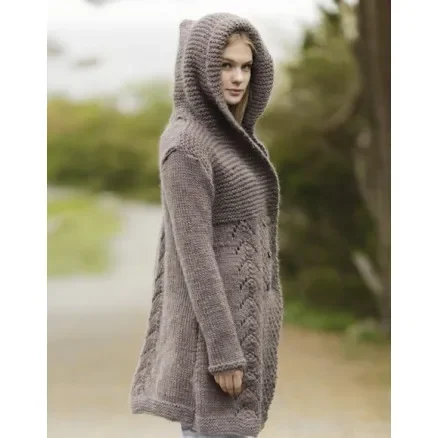 Rabatter Into The Woods by DROPS Design – Jacka Stick-opskrift strl. S – XXXL