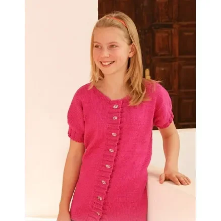 Young Linda by DROPS Design – Jacka Stick-mönster strl. 7/8 år – 13/14 år Kampanj