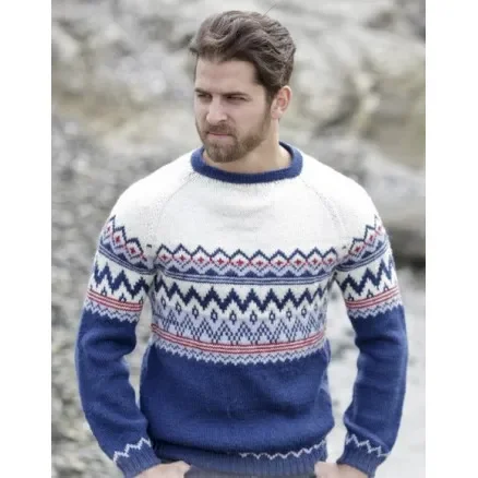 Ãlafur Jumper by DROPS Design – Tröja Stick-mönster strl. S – XXXL Beställ nu