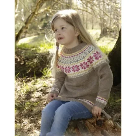 Prairie Fairy Jumper by DROPS Design – Tröja Stick-mönster strl. 3/4 – 11/12 år Bästa pris