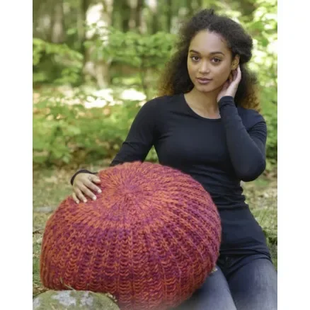Pomodoro by DROPS Design – Puff Stickopskrift 142x45 cm Fynd