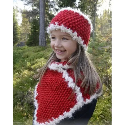 Santa’s Little Helper by DROPS Design – Pannband och fuskpolo Stick-mönster 3-12 år Köp nu