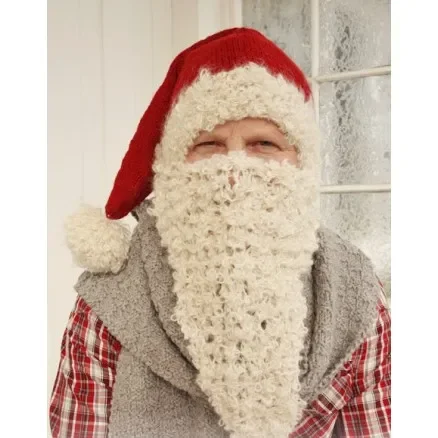 risnedsättning Mr. Kringle by DROPS Design – Tomteluva, Halsduk och Tomteskägg Stick-opskrift strl. S/M – M/L