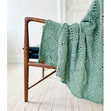 Begränsat antal Walters Baby Blanket by Milla Billa – Garnpaket till Walters Baby Blanket Storlek 95x95cm