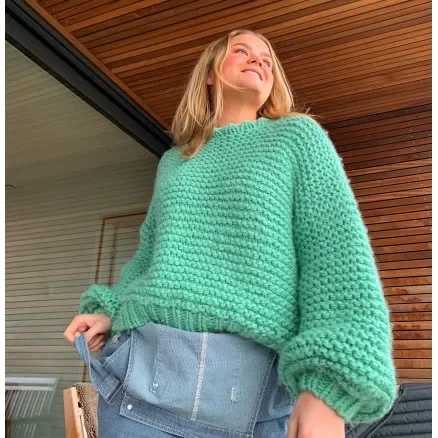 Rea FunkyChunkySweater by Lykke Strik – Garnnystan till FunkyChunkySweater Str. XS-XL