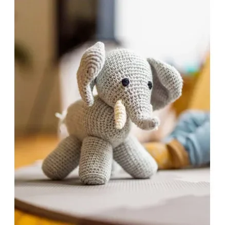 Manfreds Elefant av Milla Billa – Garnpaket till Manfreds Elefant Storlek 20cm Outlet