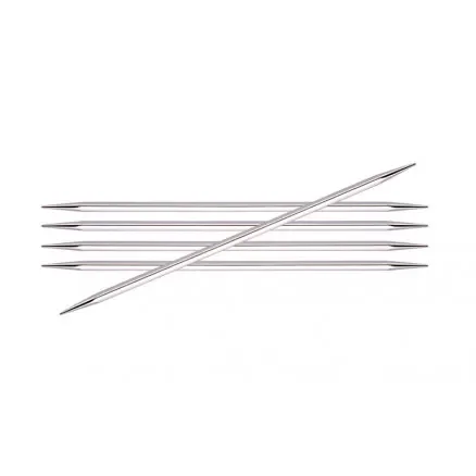 KnitPro Nova Cubics Strumpstickor Mässing 15cm 3,50mm / 5.9in US4 Lägg i varukorgen