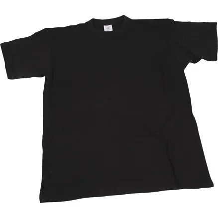 T-shirts, B: 52 cm, stl. medium, rund hals, 145 g, svart, 1 st. Sista chansen