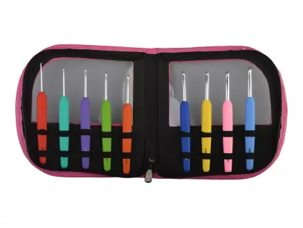Säker betalning Drops Pro Circus Virknål Set Aluminium 13,5cm 2-6mm 9 storlekar