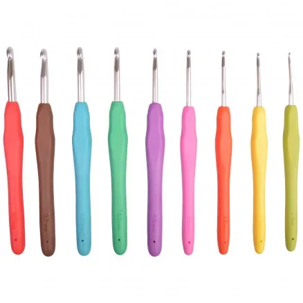 Lägg i varukorgen Infinity Hearts Rainbow Virknål set 13,7cm 2-6mm 9 storlekar