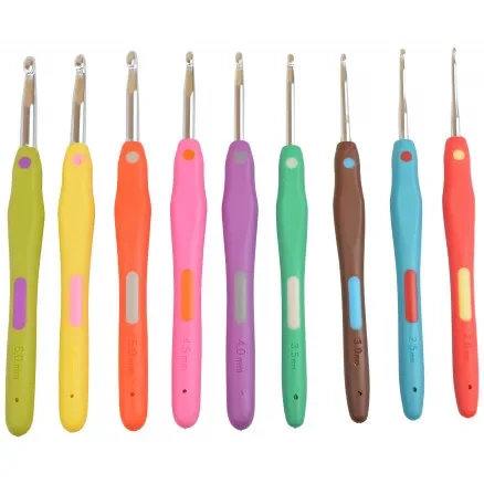 Sänkt pris Infinity Hearts Rainbow 2 Virknål Set 13,5cm 2-6mm 9 storlekar