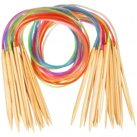 Infinity Hearts Rundstickeset Bambu Natur/Print 80cm 2-10mm – 18 storlekar Extra rabatt