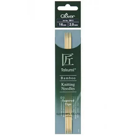 Köp nu Clover Takumi Stickor Bambu 16cm 2,00mm