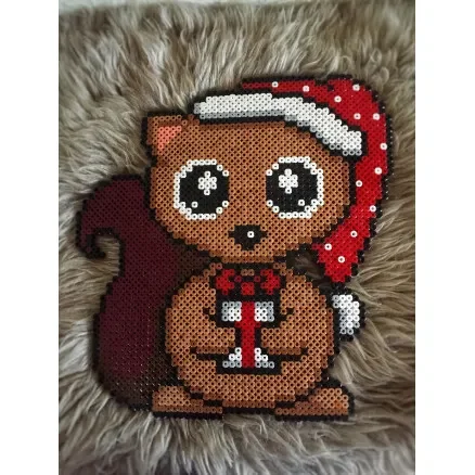 Erling Ekorre Julmönster av Rito Krea – Pärlmönster Jul 27x27 cm Utförsäljning