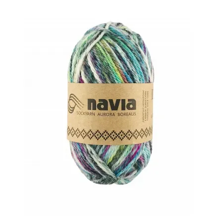 Nyhet Navia Sokkegarn 521 Aurora Borealis