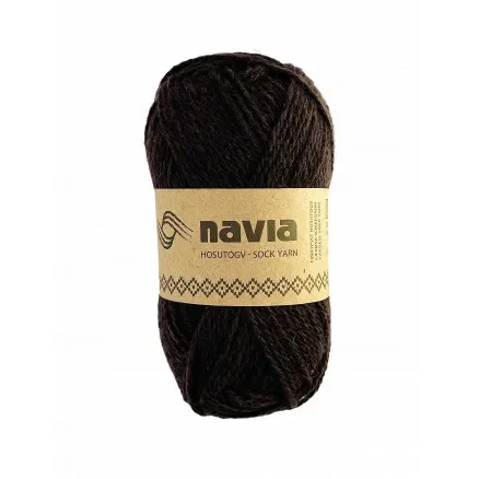 Navia Sokkegarn 505 Mörk Brun Endast denna vecka