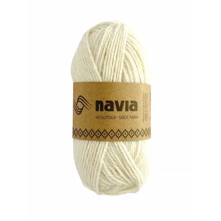 Navia Sokkegarn 501 Off White Rabatt