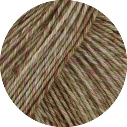 Fynd Lana Grossa Vintage Socks Garn 1013 Khaki/Ljus Beige/Ljus Grön/Brun Melange