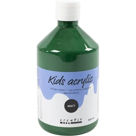 Endast idag Akrylfärg Matt, mörkgrön, 500 ml/ 1 flaska
