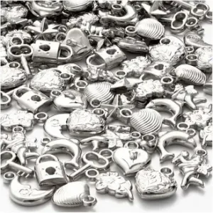 Rabatter Silverberlocker, strl. 15-20 mm, hålstrl. 3 mm, 80g, ca. 178 st