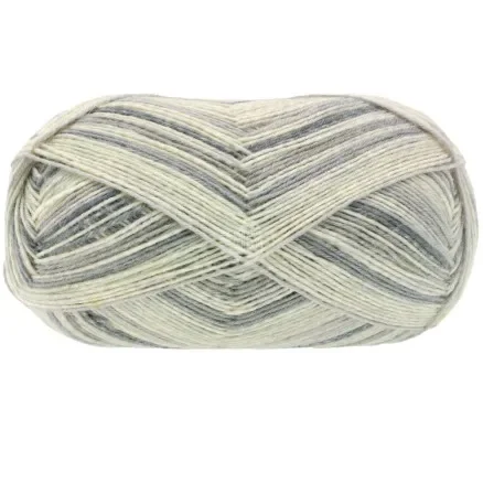 Billigare Lana Grossa Meilenweit 100 Denim Mix Garn 4656 Ljus grey