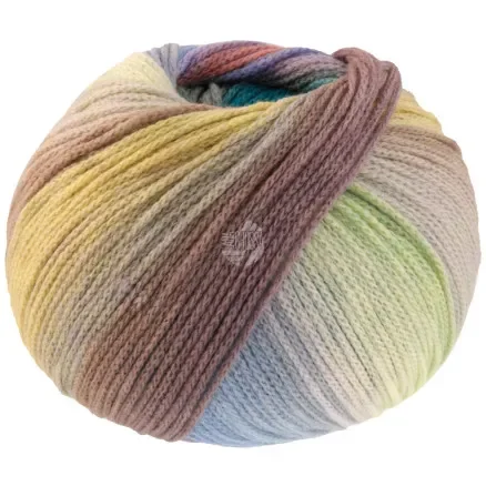 Köp online Lana Grossa Farfalla Garn 4 Grågrön/Lila/Lila/Violett/Blå/Rosa/Ljusgrå/Turkos/Beige/Grå/Gul