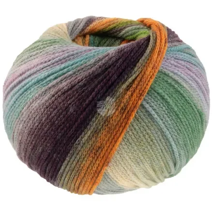 Lana Grossa Farfalla Garn 3 Lila/Grå/Grå/Beige/Lila/Björnbär/Rosa/Orange Rabatter