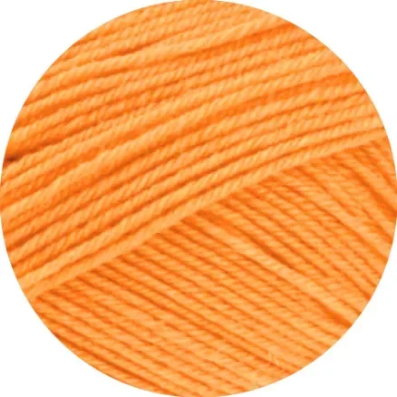 Billigare Lana Grossa Meilenweit 100 Merino Extrafine Uni Garn 2453 Orange