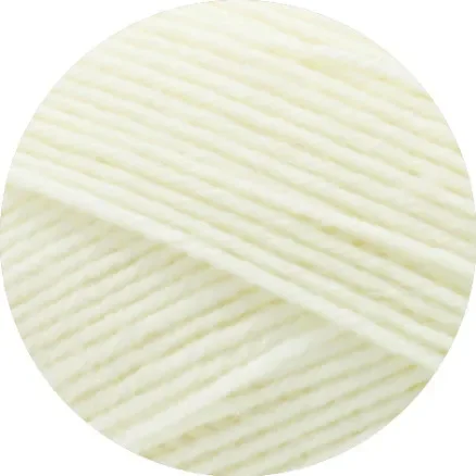 Erbjudande Lana Grossa Meilenweit 100 Merino Extrafine Uni Garn 2405 Vit