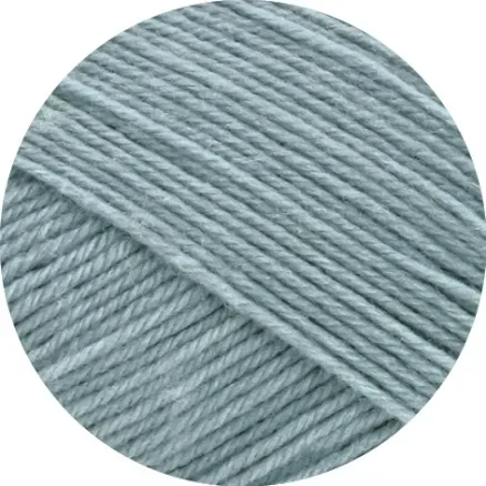 Lana Grossa Meilenweit 100 Merino Extrafine Uni Garn 2420 Grå Blå Rabatt