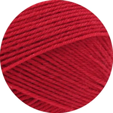 Erbjudande Lana Grossa Meilenweit 100 Merino Extrafine Uni Garn 2408 Röd