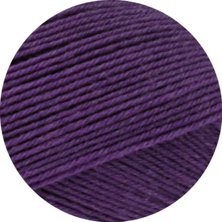 Billig Lana Grossa Meilenweit 100 Merino Extrafine Uni Garn 2455 Mörk Violett
