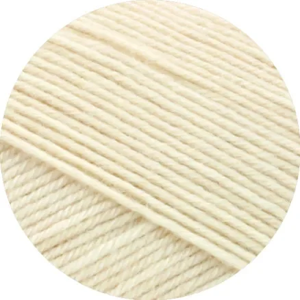 Endast idag Lana Grossa Meilenweit 100 Merino Extrafine Uni Garn 2425 Ljus Beige