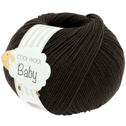 Lana Grossa Cool Wool baby garn 339 Grafitgrå Extra rabatt
