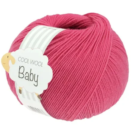 Lana Grossa Cool Wool baby garn 341 Hallon Fynd