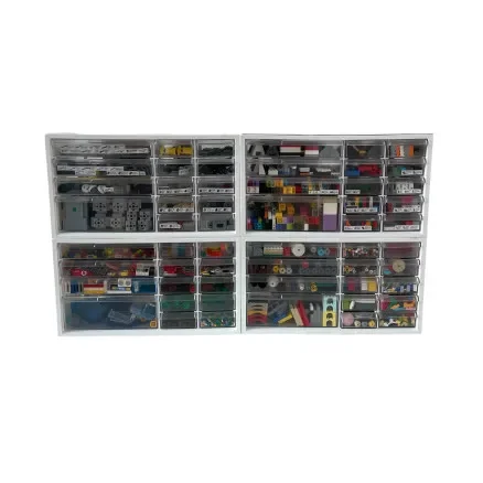 Infinity Hearts lådsystem / förvaringshylla / lådhylla / lådskåp till LEGO – 4 st Lägg i varukorgen