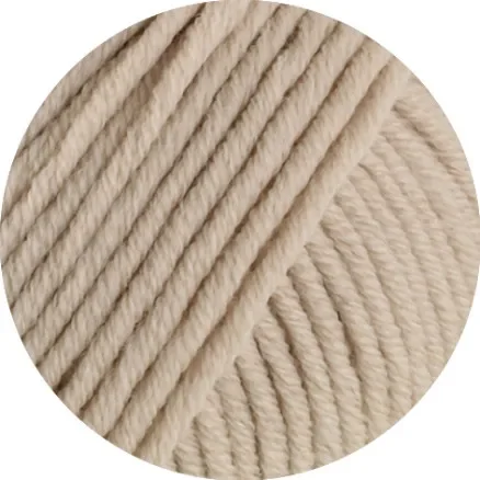 Premium Lana Grossa Cool Wool Superbig Melange Garn 214 Beige Melange