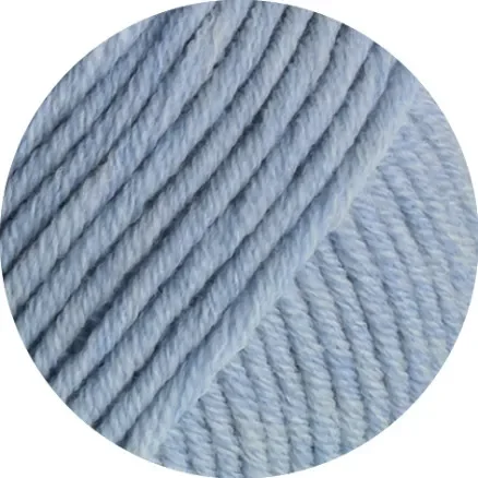 Bästa pris Lana Grossa Cool Wool Superbig Melange Garn 206 Ljusblå Melange