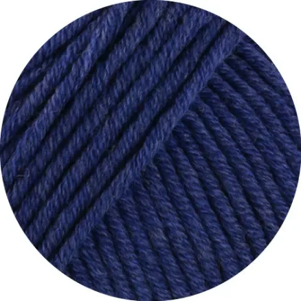 Lana Grossa Cool Wool Superbig Melange Garn 208 Mörkblå Melange I lager